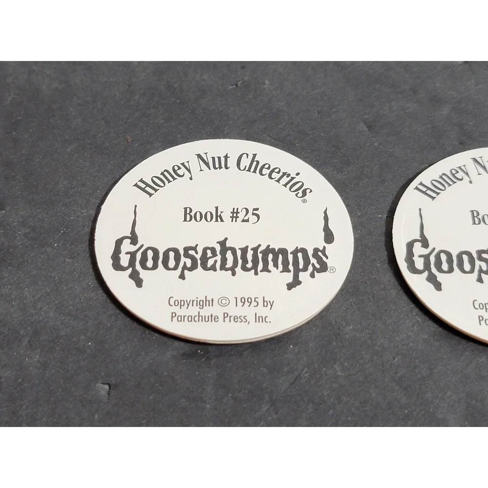 Vintage Goosbumps Books POGS Disks Lot Of 3 1990s Cap Game R L Stine